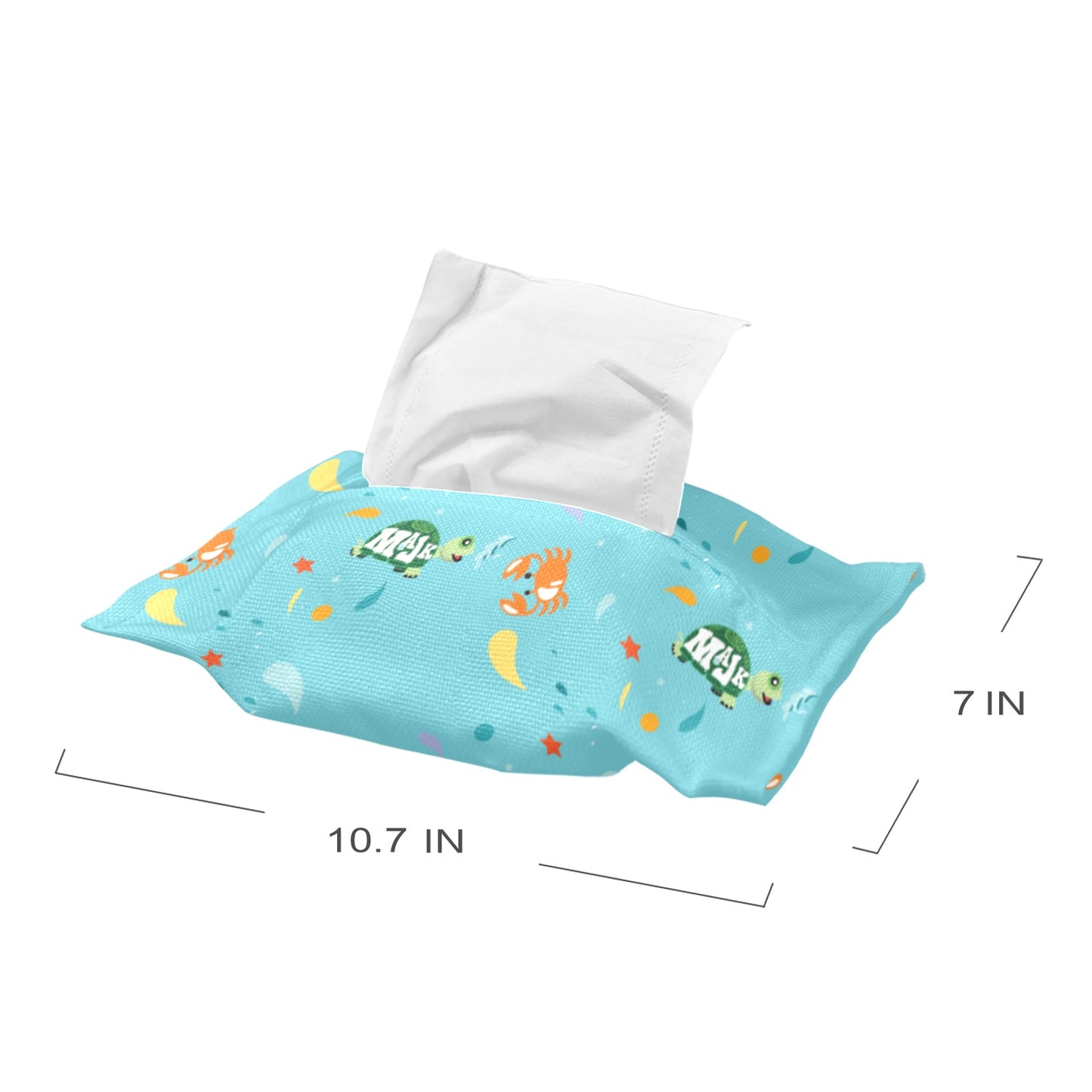Tissue Box/Wipes Cover Liner "My Aqua"