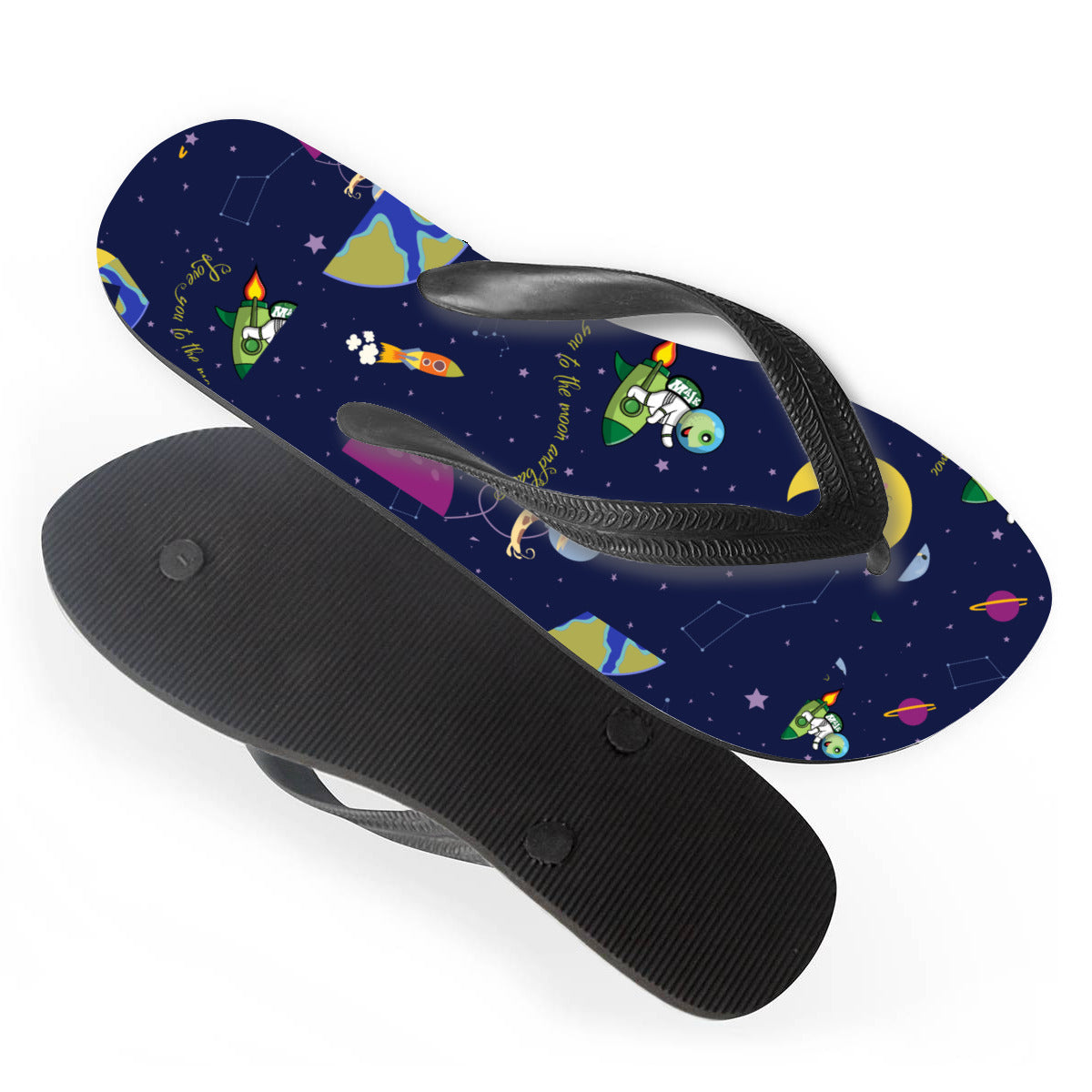 Flip Flops｜Rubber "Love you to the Moon and Back"