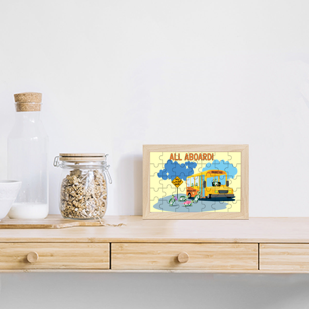 Picture Frame Puzzle "Snuggle Bus"