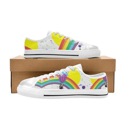 SALE: Canvas Kid's low-cut sneakers "Over the Rainbow"