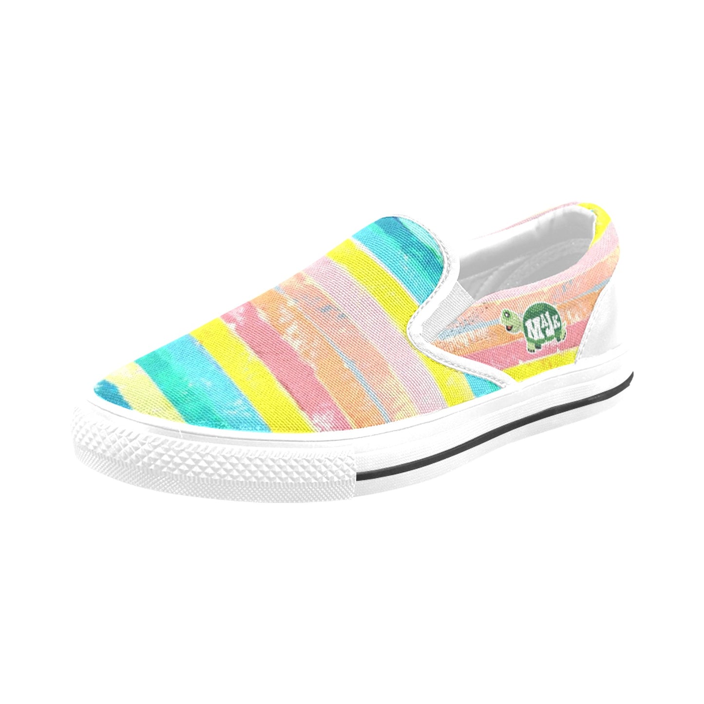 Kid's Slip On Canvas shoes  "Pastel Watercolors"