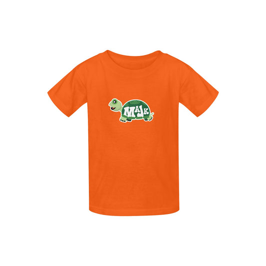 Kid's Classic T-shirt "Orange MaJK Turtle Theme"