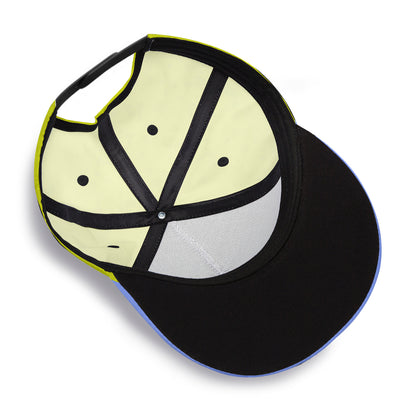 Full width flat visor brim hat "Lime"