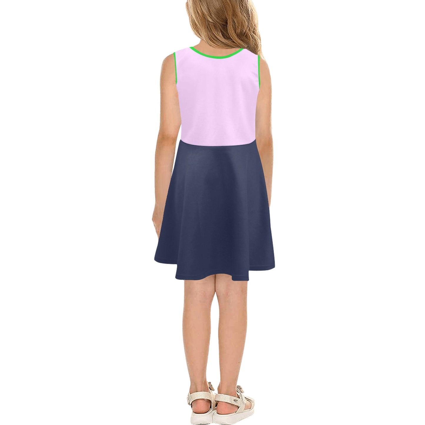 Girl's Sleeveless Sundress " Fly, Dream, Soar"