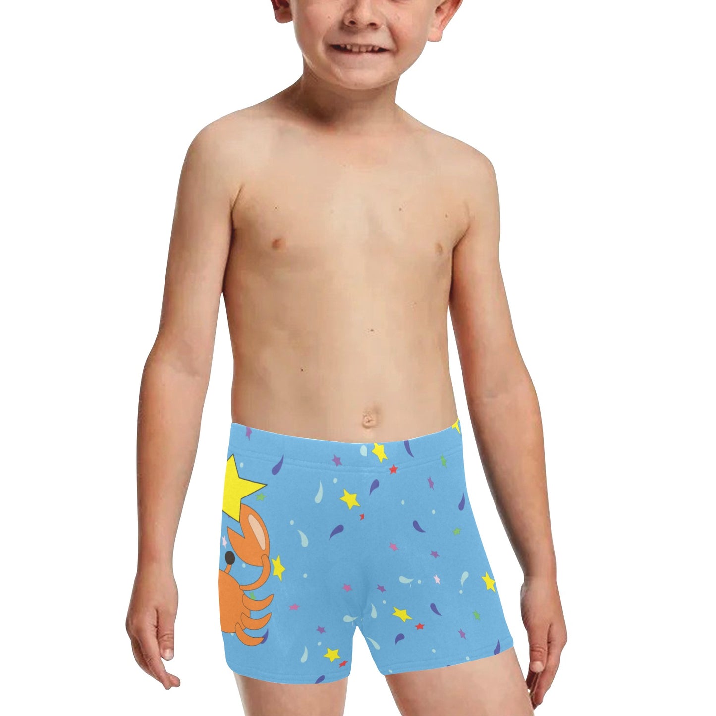 Boys' Swimming Trunks "patterned stars w/crabby"