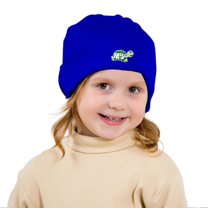 Kid's Knitted Hat  "MaJk Turtle logo"
