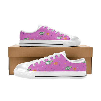 Canvas Kid's low-cut sneakers "Surf's Up " (Bubble gum pink)