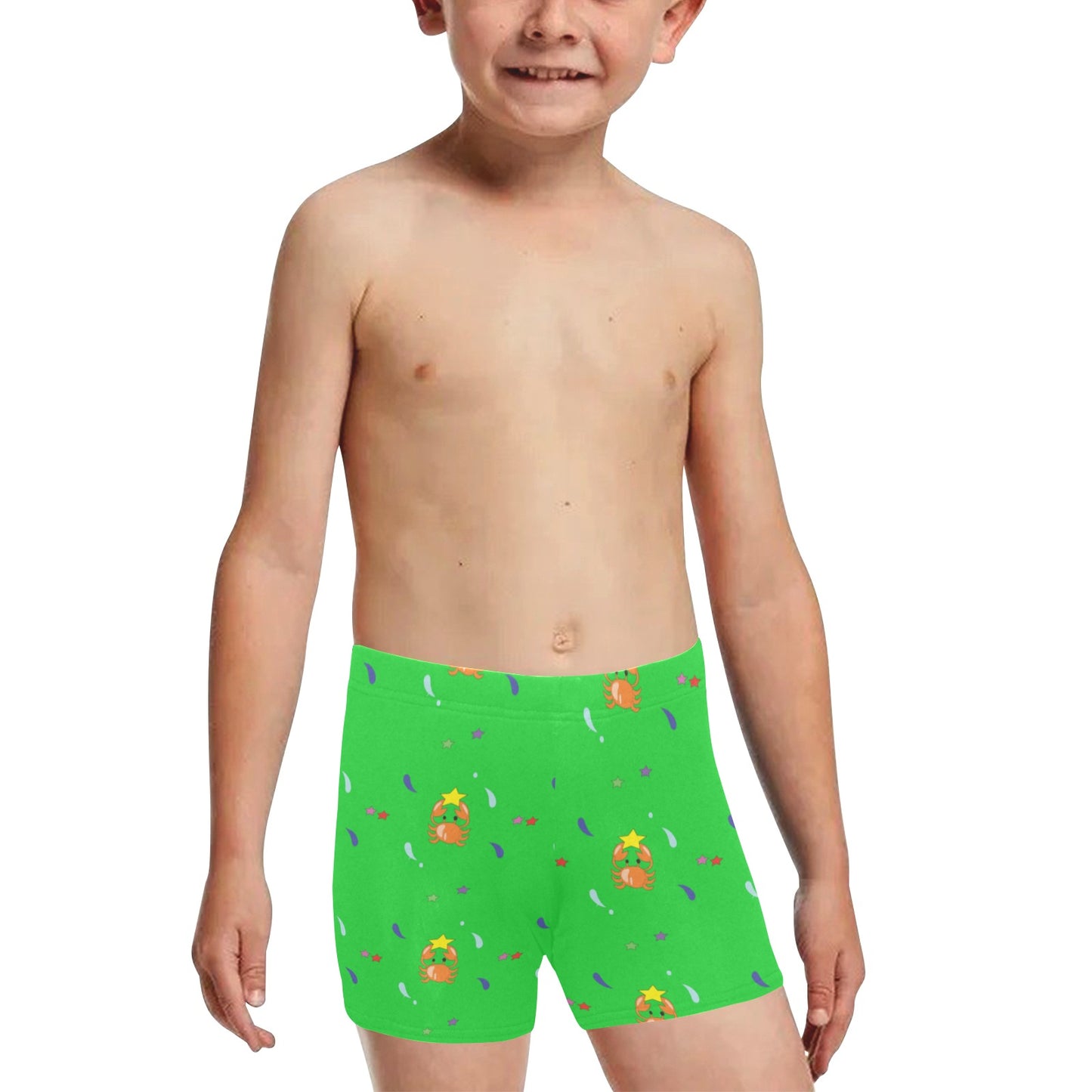 Boys' Swimming Trunks "Patterned stars and crabble"