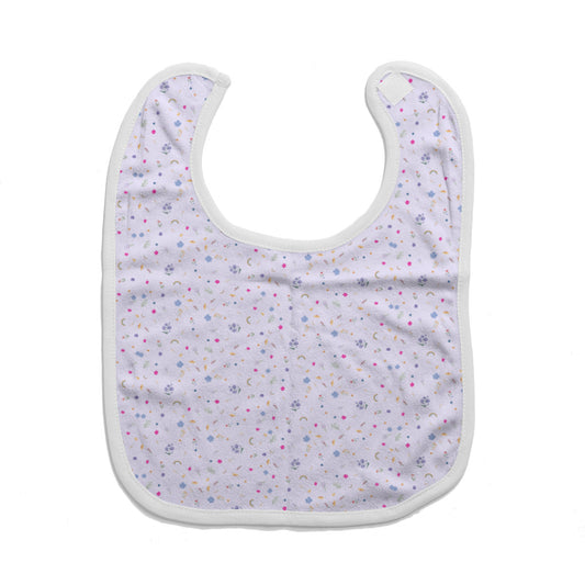 Cotton Baby Bib/ Drooling Towel - Over the Rainbow Collection (Flower Pattern)