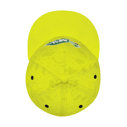 Full width flat visor brim hat "MaJK Turtle-Lemon Theme"