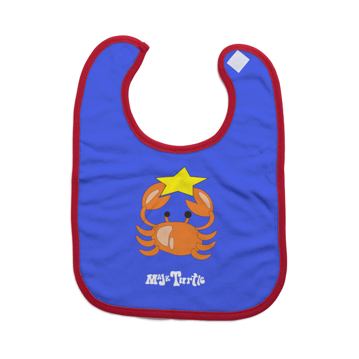 Cotton Baby Bib/Drooling Towel "A star is Born" (dk. Blue)