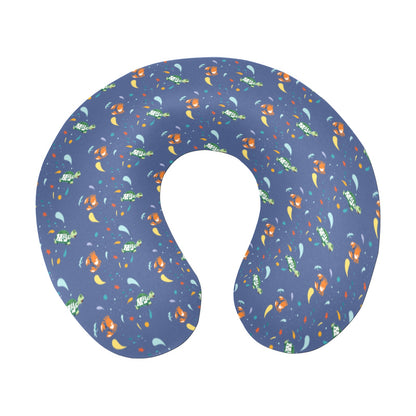 U-Shaped Travel Neck Pillow- "Surf's Up" Collection patterned