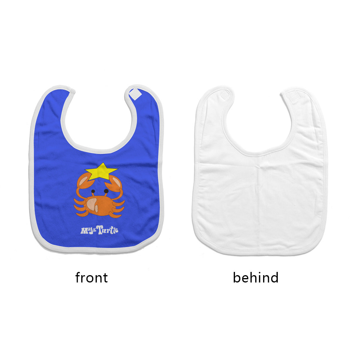 Cotton Baby Bib/Drooling Towel "A star is Born" (dk. Blue)